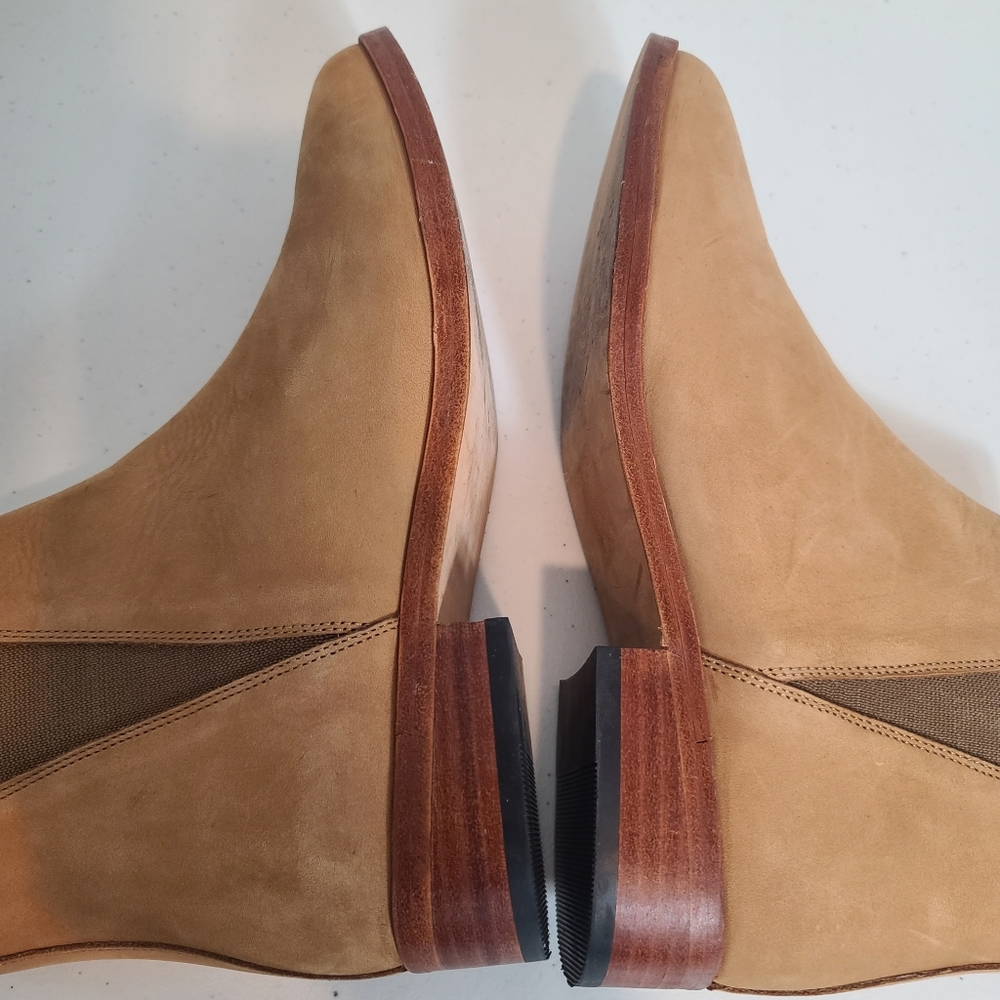 NISOLO Chelsea Leather Ankle Boots In Tan - Picture 10 of 14